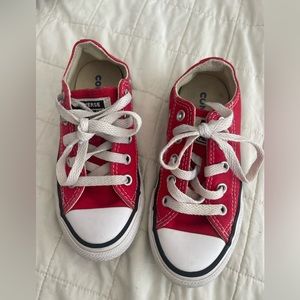 Kids red Converse size 11